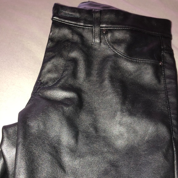 FAUX LEATHER JEANS - Picture 3 of 3